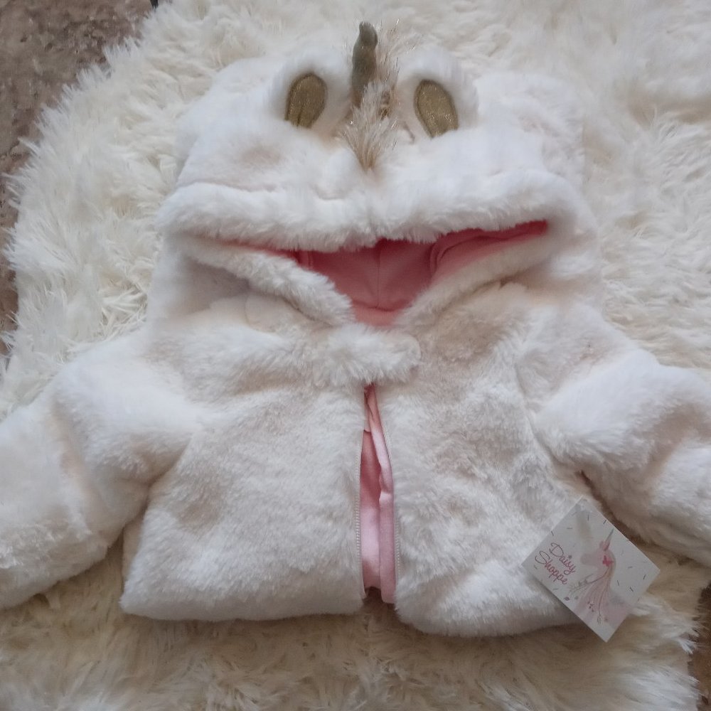 Ivory Plush Unicorn Sleeper